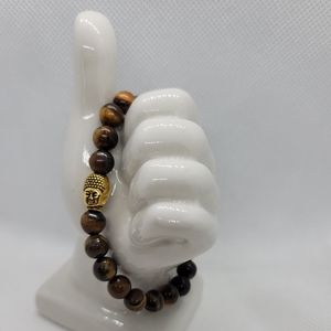 Men's Trendy Tiger Eye Beaded Bracelet